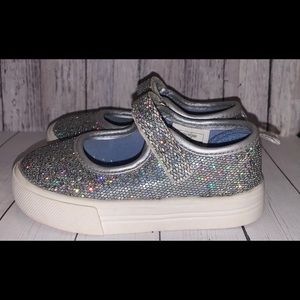 Silver Mary Jane Sneaker Sz 5. Very gently used.